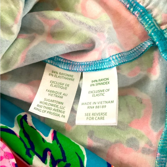 NWT Lilly Pulitzer Peggy romper, pattern “Rose to the occasion “ - Picture 5 of 6